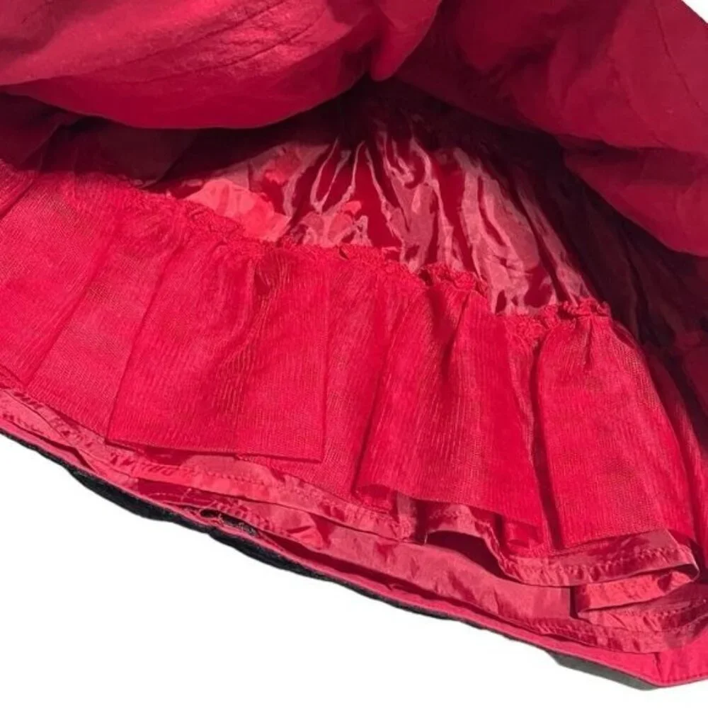 The Children’s Place Baby Girl 6-9M Red Black Velvet Holiday Dress |‎ Christmas